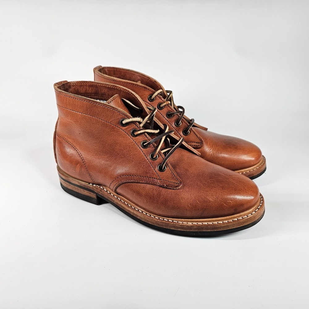 Truman Boot Co Service Work Boots Mens Size 6 USA Chukka Dainite Lug Sole Tan - Picture 1 of 16